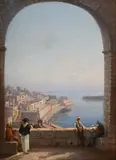 Valetta harbour by Gian Gianni, Oil on board, sold Jun 2024
