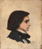 Self portrait aged 18 by Arthur Hughes, Oil on board, offered Jun 2024