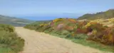 Coastal landscape by Arthur Hughes, Oil on board, sold Jun 2024