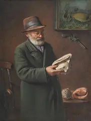 Queer fish by Charles Spencelayh, Watercolour, offered Jun 2024