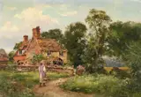 A surrey cottage by Yeend King, Oil on canvas-board, sold Jun 2024