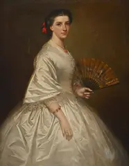 Portrait of mary sneade by Richard Buckner, Oil on canvas, sold Jun 2024