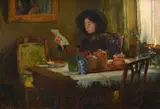 The letter by Joseph Milner Kite, Oil on canvas, sold Jun 2024