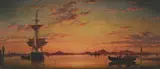 THE EUGANEAN HILLS FROM THE LAGUNE [sic] OF VENICE by Edward William Cooke, Oil on panel, sold Jun 2024
