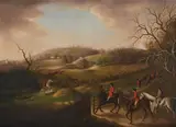 The quorn hunt by Charles Lorraine Smith, Oil on canvas, offered Jun 2024