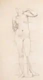 Female nude (recto); study of wings (verso) by Edward Burne-Jones, print (other), sold Jun 2024