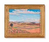 Landscape, south of france by James Dickson Innes, Oil on panel, sold Jun 2024