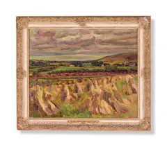 The sussex weald by Duncan Grant, Oil on canvas, sold Jun 2024