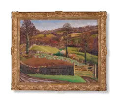 Near burwash, sussex by Cedric Morris, 1928, Oil on canvas, sold Jun 2024