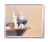Shelf end by William Brooker, Oil on canvas, sold Jun 2024