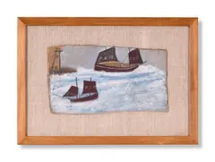 Untitled by Alfred Wallis, Oil on card, sold Jun 2024