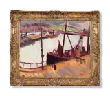 Dieppe harbour (iii) by Matthew Smith, 1926, Oil on canvas, sold Jun 2024
