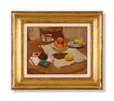 Still life of oranges by Philip Matthews, Oil on panel, sold Jun 2024