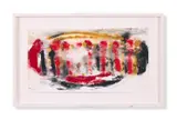 Red, black and mustard by Terry Frost, Oil and wash on paper, sold Jun 2024