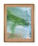 Cornish landscape no by John Hubbard, 1966, Oil on board, sold Jun 2024