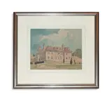 Bussock wood house, berkshire by Alfred William Rich, Pen, ink and watercolour on paper, offered Jun 2024