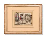 The recruiting officer by Robert Dighton, Pen and watercolour, sold Jun 2024