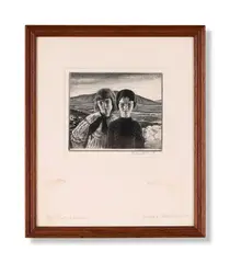 The west of ireland by Gerald Brockhurst, Etching, sold Jun 2024