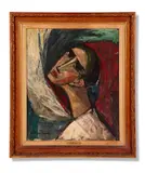 Cabeza by Jordi Vila Rufas, Oil on canvas, sold May 2024
