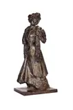 A bronze figure of an elegant edwardian lady by Gabriel Jean Paul Moreau-vauthier, BRONZE, sold May 2024