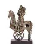 Soporte para ganimedes by Òscar Estruga i Andreu, Bronze on steel base, sold May 2024