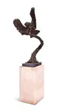 Tawny owl by Hamish Mackie, 2011, Bronze, sold May 2024