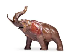 Elephant by Sergio Bustamante, bronze, sold May 2024
