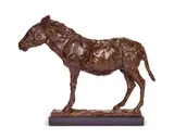 Standing donkey by Mark Coreth, Bronze, offered May 2024