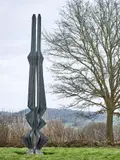 Grande tensione verticale by Toni Fabris, 1960, Bronze, sold May 2024
