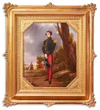 And caterina canetti by Louis Ricquier, Oil on panel, sold Apr 2024