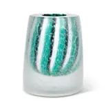 A frosted and case glass vase by Domitilla Harding, sculpture, sold Apr 2024