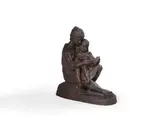 A cold cast bronze 'mother and daughter' by Karin Jonzen, BRONZE, offered Apr 2024