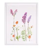 Study of lilacs and poppies by Matthew Rice, 2020, Watercolour, sold Apr 2024
