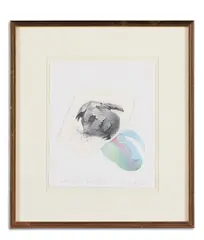 Onion by Rory McEwen, Pencil, watercolour and collage, sold Apr 2024