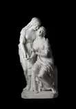 A carved marble group 'sisters of bethany', dated 1876 by John Warrington Wood, 1876, Wood, sold Mar 2024