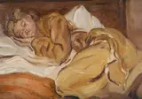 Kathleen 'honey moon' by Terry Frost, 1945, Oil on panel, sold Mar 2024