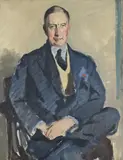 Sketch for portrait of edward grindlay by Herbert James Gunn, Oil on canvas, sold Mar 2024