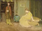 The japanese room by Gladys Marguerite Baker, Oil on canvas-board, sold Mar 2024