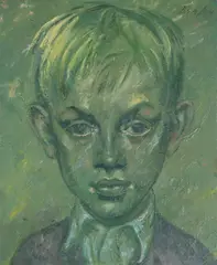 Head study, portrait of valentine lamb by Cecil Beaton, Oil on canvas, offered Mar 2024
