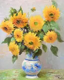 Fleurs de soleil by Marcel Dyf, 1976, Oil on canvas, sold Mar 2024