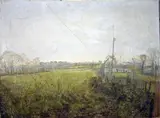 The Old Pumping Station, Haverfordwest by Maurice Raymond Sheppard, 1979, oil on canvas, sold Jul 2024