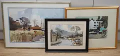 The Thames, Chelsea by John Tookey, watercolor, sold Jul 2024