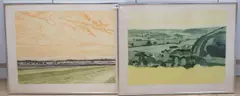 Near pair of etchings with aquatint by John Brunsdon, pencil, sold Jul 2024