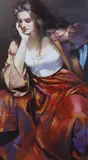 Offset lithograph blind stamp signature by Robert Lenkiewicz, lithograph, offered Jul 2024