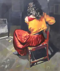 Offset lithograph by Robert Lenkiewicz, lithograph, offered Jul 2024
