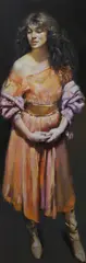 Karen standing by Robert Lenkiewicz, lithograph, offered Jul 2024