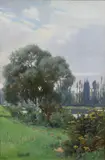 ...Sur Seine, near Paris by Jean-Léon Gérôme, oil on canvas, offered Jun 2024