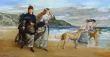 The Morning Walk by Walter Duncan, oil on canvas, offered Jun 2024