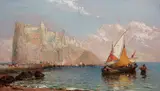 Ischia - Bay of Naples 1901 by Arthur Joseph Meadows, 1901, oil on canvas, sold Jun 2024