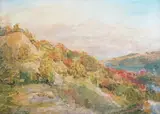 The Red Bridge, Ironbridge by Philip Wilson Steer, 1910, oil on canvas, offered Jun 2024